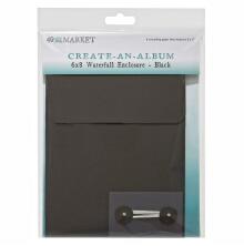 49 And Market Create-An-Album Waterfall Enclosure 6X8 - Black