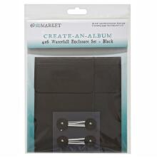 49 And Market Create-An-Album Waterfall Enclosure Set 4X6 - Black