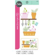 Sizzix Clear Stamp Set - Greenhouse Finds 666796