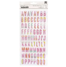 Heidi Swapp Color Fresh Thickers Stickers 5.5X11 153/Pkg - Alphabet UTGENDE