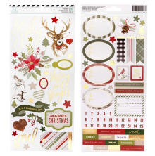 Heidi Swapp Cardstock Stickers 93/Pkg - Winter Wonderland UTGENDE