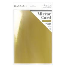 Tonic Studios Craft Perfect Mirror Card A4 - Polished Gold 9436E