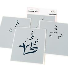 Pinkfresh Studio Stencils 4.25X5.25 4/Pkg - Thinking Of You