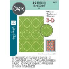 Sizzix 3-D Textured Impressions Embossing Folder - Textures From Afar 666779