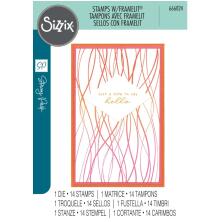 Sizzix Framelits Die &amp; Stamp Set - Live Wire 666824