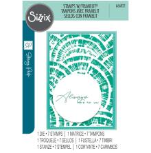 Sizzix Framelits Die &amp; Stamp Set - Radiance 666821