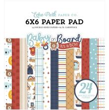 Echo Park Double-Sided Paper Pad 6X6 - Baby On Board Boy