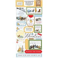 Echo Park Chipboard Stickers 6X13 -  The House At Pooh Corner Word &amp; Phrases