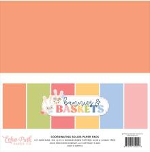 Echo Park Solid Cardstock Kit 12X12 - Bunnies And Baskets