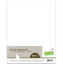 Lawn Fawn Cardstock - White 110lb LF2549