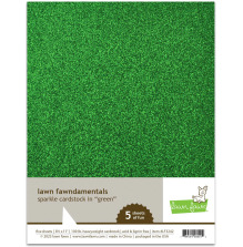 Lawn Fawn Cardstock - Sparkle Green LF3242