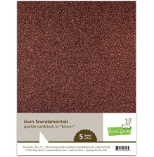 Lawn Fawn Cardstock - Sparkle Brown LF3294