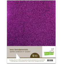 Lawn Fawn Cardstock - Sparkle Purple LF3296