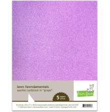 Lawn Fawn Cardstock - Sparkle Grape LF3397