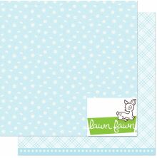 Lawn Fawn Bitsy Blooms Paper 12X12 - Forget-Me-Not