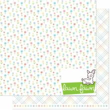 Lawn Fawn Bitsy Blooms Paper 12X12 - Pansy