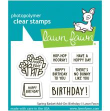 Lawn Fawn Clear Stamps 2X3 - Spring Basket Birthday Add-On LF3661