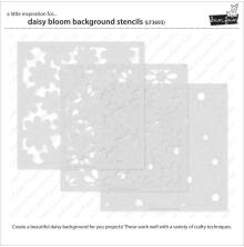 Lawn Fawn Coloring Stencils - Daisy Bloom Background LF3693