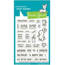 Lawn Fawn Clear Stamps 3X4 - Treat Cart Smoothies n Juice Add-On LF3674