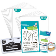 Lawn Fawn Kids Cardmaking Kit - Rawr To You LF3629