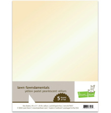 Lawn Fawn Vellum - Pearlescent Yellow Pastel LF3657