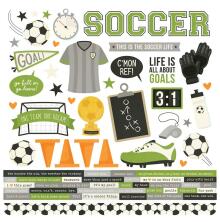 Simple Stories Sticker Sheet 12X12 - Soccer