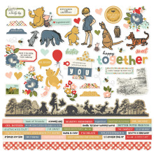 Simple Stories Sticker Sheet 12X12 - Say Cheese Classic Pooh