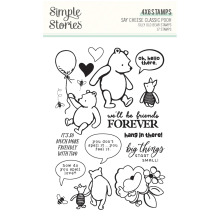 Simple Stories Clear Stamps - Say Cheese Classic Pooh Silly Old Bear