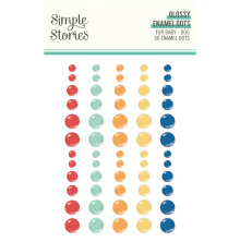 Simple Stories Enamel Dots 60/Pkg - Fur Baby Dog