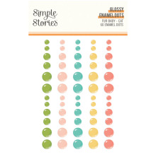 Simple Stories Enamel Dots 60/Pkg - Fur Baby Cat