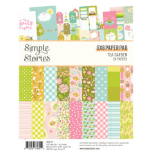 Simple Stories Double-Sided Paper Pad 6X8 - Tea Garden