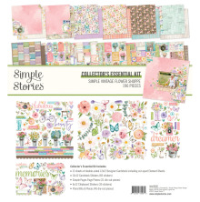 Simple Stories Collectors Essential Kit 12X12 - Simple Vintage Flower Shoppe