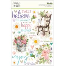 Simple Stories Rub Ons - Simple Vintage Flower Shoppe