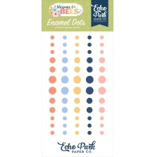 Echo Park Adhesive Enamel Dots 60/Pkg - Blossoms And Bees