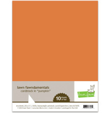 Lawn Fawn Cardstock - Pumpkin LF3695