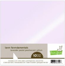 Lawn Fawn Vellum 6X6 - Pearlescent Lavender Pastel LF3702