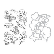 Hero Arts Clear Stamp &amp; Die Set - Special Day Butterfly