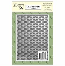 Spellbinders Lisa Horton Crafts Embossing Folder 5X7 - Honeycomb Background